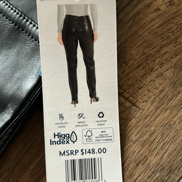 NWT Joie Black Faux Leather Pants Limited Edition Size 10 - Picture 8 of 12